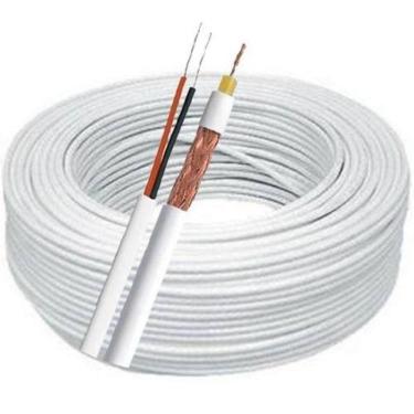 Imagem de Cabo Coaxial Bipolar Camera De Segurança 50 metros Malha 80