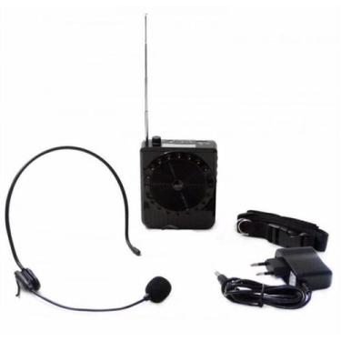 Imagem de Megafone Amplificador Voz Microfone Professor Radio Fm Usb - Sx-K150