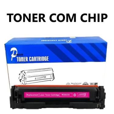Imagem de Toner Compatível W2023X CF414X Magenta COM CHIP M454DW M454DN M479FDW 