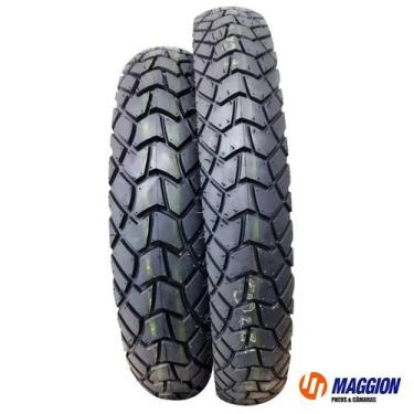 Imagem de Kit Par Pneu 120/90-17 E 90/90-19 Maggion Viper