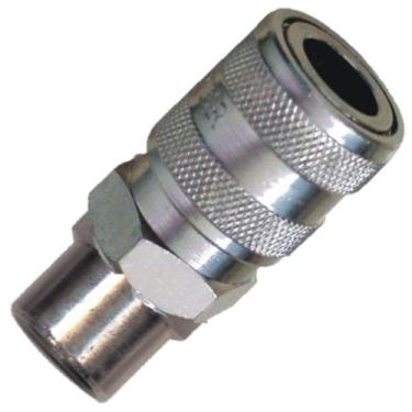 Imagem de Engate Rápido Lubefer 1/2 Pino x 1/2 Rosca Fêmea Passagem Livre Para Á