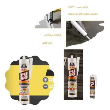 Imagem de Selante Pu 40 Branco Vidro Madeira Concreto Metal Fixa Cuba - GARIN