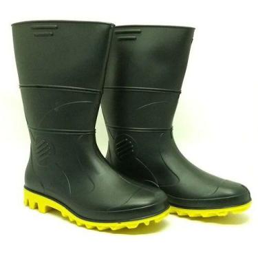 Imagem de Galocha Chuva Bota Motoqueiro Borracha Pvc Solado Amare N 41 - RCA