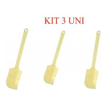 Imagem de KIT 3 Espátula Pão Duro Raspa Sobras Grande Silicone Maxximo - Maximo
