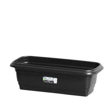 Imagem de Jardineira Plástica 50 Preta (8 Litros) Rischioto - PLASTICOS RISCHIOT