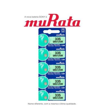 Imagem de 20 Baterias SONY  Murata 335 SR512SW 1.55V Célula de Botão de Relógio 