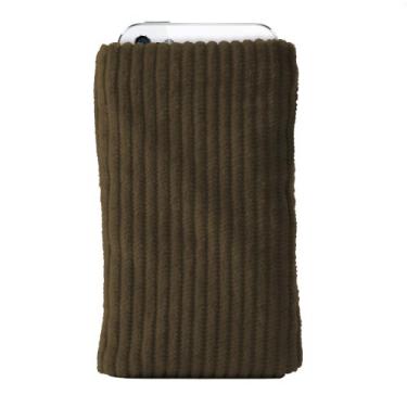 Imagem de Katinkas USA Bolsa para smartphone 4214 de veludo cotelê para Sony Ericsson Xperia mini pro – 1 pacote – embalagem de varejo – marrom escuro