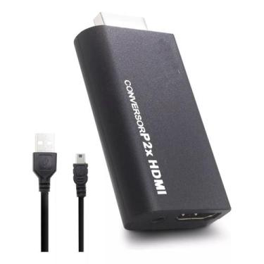 Imagem de Adaptador converosr de cabo av ps2 slim fat x hdmi - CABLEE