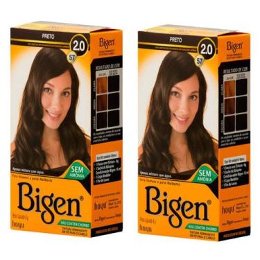 Imagem de Kit 2 Tintas Tintura Coloração Em Pó Bigen - Selecione A Cor - Cless, 