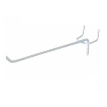 Imagem de 100 Ganchos Expositor P Painel Perfurado E Eucatex 20 cm, Branco