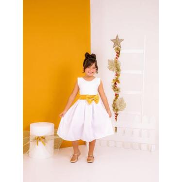 Imagem de Vestido infantil juvenil simples menina natal presente ano novo casame