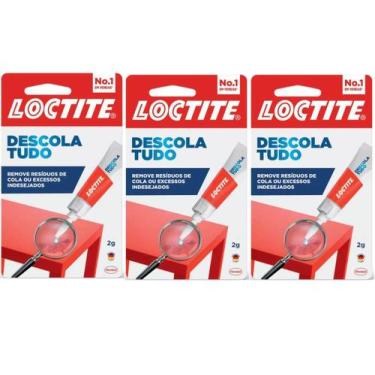 Imagem de Kit 3 Removedor Cola Descola Tudo Loctite 2g Remove Resíduos