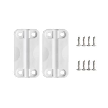 Imagem de LBB-Parts Dobradiças brancas para baús de gelo de iglu, dobradiças de plástico para refrigerador de iglu, baús de gelo. Dobradiças de alta resistência para refrigeradores de iglu (2)