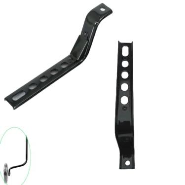 Imagem de YehVeh Pacote com 2 rodas de treinamento de bicicleta, barra de suporte, haste de substituição, suporte de metal resistente, universal e ajustável para bicicleta de 12 a 50 cm, roda de equilíbrio