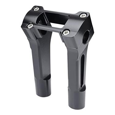 Imagem de Elevadores de guidão de motocicleta compatíveis com painéis digitais, extensão reta de uma peça alta para Harley Newer M8 Softail Street Bob Breakout 2018-2022 Lowrider ST 2022 (6 polegadas)