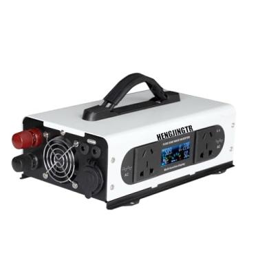 Imagem de Inversor de onda senoidal pura de 1550 W/3100 W (pico), conversor de energia CA de 12 V CC para 110 V/220 V CA com 2 tomadas CA para carro, casa, laptop, caminhão,72V to 220V
