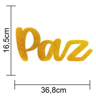 Imagem de Painel Letreiro Grande PAZ Ano Novo Reveillon - PIFFER