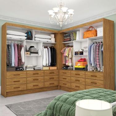 Imagem de Closet Casal Duplo Sevilha Premium 18 Gavetas Carioca Móveis - Carioca