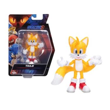 Imagem de Boneco Tails 12cm Figura Articulada Filme Sonic 3 - Sunny