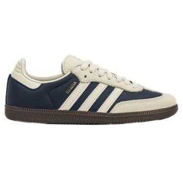 Imagem de adidas Originals Tênis de futebol masculino Samba, Night Indigo Cream White, 7.5 US