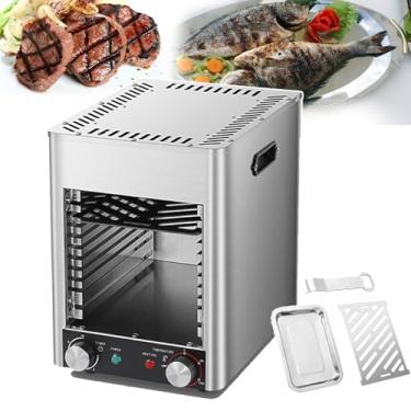 Imagem de CHONGHAN 1700 W Forno Grande De ConvecçãO De Bancada,Forno Para Grelhar Bifes A 800 °C, Grelha De Churrasco Sem FumaçA, Forno De Pizza Interno