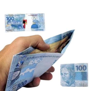 Imagem de Carteira Masculina Executiva Estampada Nota 100 Reais