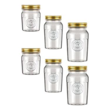 Imagem de kit Potes C/tampa Café Biscoito 6 Tamanhos Vintage Nadir 6Un - NADIR F