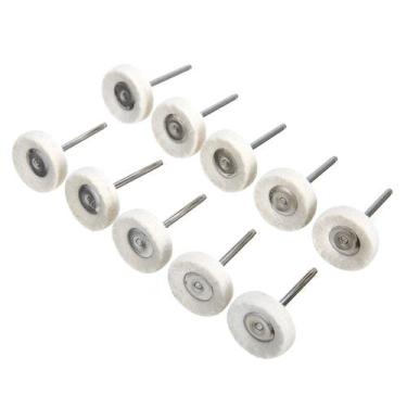 Imagem de 10x Feltro De Polimento Rotativo P/ Micro Retifica Dremel - E-San