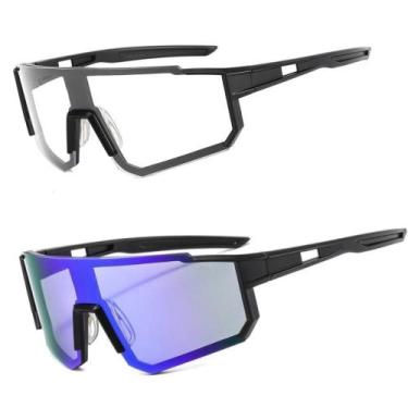 Imagem de  Óculos De Sol Esportivo Espelhado + Noturno Kit 2 Unidades - PENDULAR