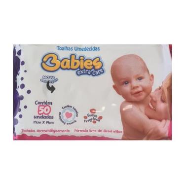 Imagem de Babies Extra Care - Toalhas Umedecidas 19x14cm com 50 Folhas