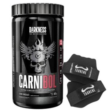 Imagem de Carnibol Isolado Hidro 900g Chocolate Luva Taurene Darkness