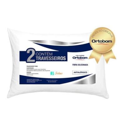 Imagem de Travesseiro Ortobom Twee 45x65cm 2 Peças na embalagem  Antialérgico  M