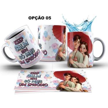 Imagem de Caneca 325ml Dorama Dorameira K-Drama -Drama +Dorama - LARANJA E MIMOS