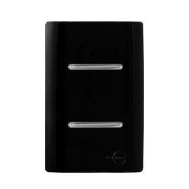 Imagem de Cj Int. Duplo Simples 4X2 - Novara Preto Brilhante Cromado - Dicompel 