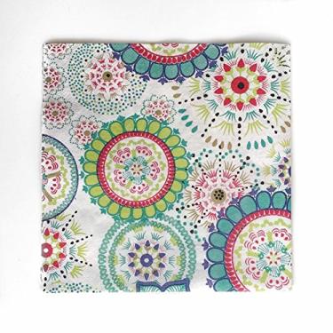 Imagem de Guardanapos de papel colorido, 20 guardanapos chiques gastos para casamento, jantar e chá (jardim secreto)
