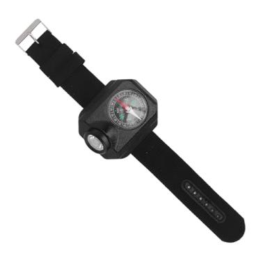 Imagem de Lanterna de Pulso, à Prova D'água 500mAh Bateria de Lítio Luz de Pulso Com Bússola Recarregável 5 Modos Lanterna de Relógio para Camping Caminhadas Viagens