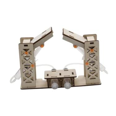 Imagem de YIJU Ponte hidráulica montagem modelo ferramenta de aprendizagem quebra-cabeça de madeira auto montado brinquedo experimento científico para adolescentes