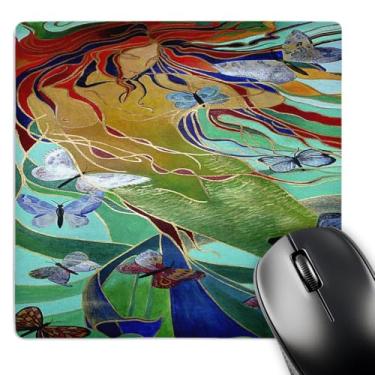 Imagem de 3dRose LLC Mouse pad Sereia mitológica 20 x 20 x 0,63 cm (mp_18281_1)