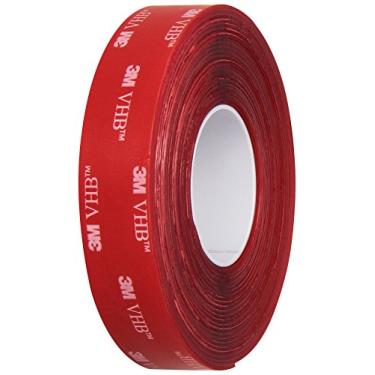 Imagem de 3M Fita de Montagem Resistente Vhb 4910-0,75 Pol. X 15 Pés. Rolo de Fita Dupla Face Transparente. Fitas e Adesivos