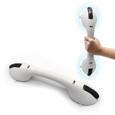 Imagem de Barra de sucção para banheira de chuveiro: alça antiderrapante reforçada atualizada com ventosa forte para parede de banheiro, barra de segurança de carga máxima de 122 kg para idosos idosos