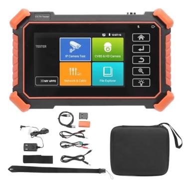 Imagem de Testador CCTV Portátil, Testador de Câmera de Segurança 8K 4 Polegadas Com Tela de Toque IPS para TVI, CVI, Câmeras AHD, Suporte H.265 +, Configuração de Câmera IP, Testes de