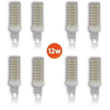 Imagem de Kit 8 Lâmpada Led Halopim G9 12w 88 Leds Para Lustre Arandela - GOLDEN