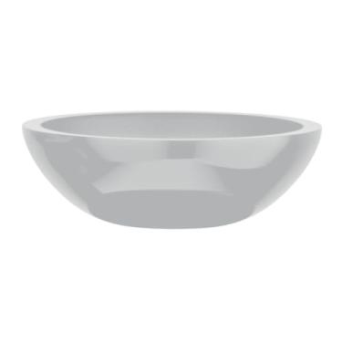 Imagem de Vaso Bacia Suculenta Para Planta Flor Fibra Vidro 25cm Cores (CINZA CLARO)