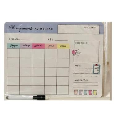 Imagem de Imã Lousa Magnética Planner Quadro Porta Recados para Geladeira (Mod 1)