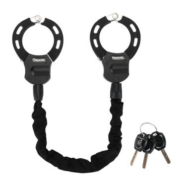 Imagem de TOKCKYBL Trava de scooter antifurto, cadeado de corrente de bicicleta com chave, trava de scooter elétrica antifurto\