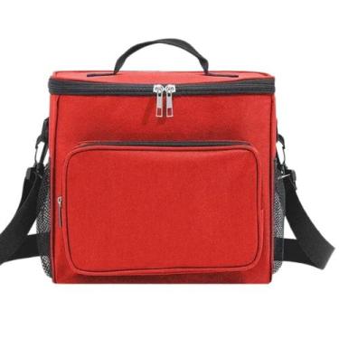 Imagem de Bolsa Lancheira Térmica Marmita Alimento Academia Fitness Viagem Passe