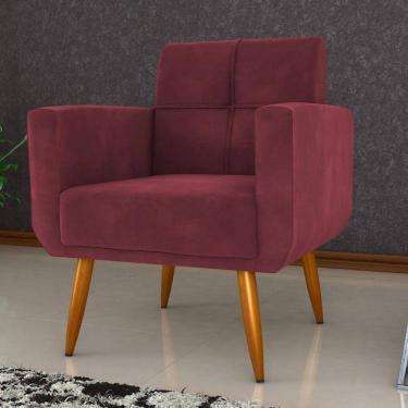 Imagem de Poltrona Veludo 69cm Havanna Matrix