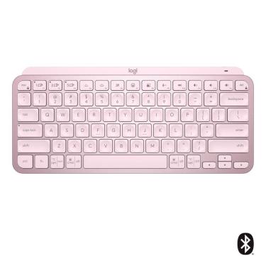 Imagem de Teclado Logitech MX KEYS Mini Rosa Padrão US 920-010507