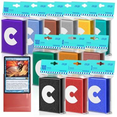Imagem de 1200CT Matte Card Sleeves, 12 Colors MTG Card Sleeves, Magic PKM Deck Sleeve for TCG, Game Cards