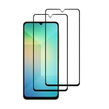 Imagem de UPONEW Pacote com 2 para Samsung Galaxy A06 2025 Preto Cobertura Completa Protetor de Tela de Vidro Temperado Frontier Película Protetora
